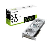 GIGABYTE videokarte GeForce RTX 5060 Ti 16 GB GDDR7, PCIe 5.0, atmiņa 28000 MHz, 128 bit, 3xDP 1xHDMI, WINDFORCE 3X, balta