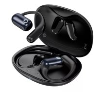 Bezvadu austiņu komplekts HOCO EA6 — Bluetooth 5.4, atvērta ausu konstrukcija, iebūvēts mikrofons, uzlādes futlāris, 6–10 h sarunu laiks, melna