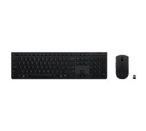 Lenovo 4X31K03931 Tastatūra Peles iekļautas RF Wireless + Bluetooth ASV angļu Melna