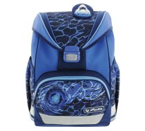 Mugursoma HERLITZ UltraLight Blue Shark 36 x 28 x 21 cm ar galveno nodalījumu un polsterētām lencēm