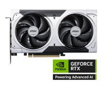 Grafiskā karte MSI GeForce RTX 5060 Ti 8 GB GDDR7, PCIe 5.0, 4608 CUDA, 2602 MHz boost, 128‑bit, 2 ventilatori, 180 W