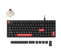 Keychron Lemokey X5 QMK Tastatūra Spēļu USB Melna Mehāniskā Vadu 96%