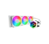 Sistēma šķidrumu dzesēšanai Cooler Master MasterLiquid 360 Core II White 12 cm ventilators 650-1750 apgr./min