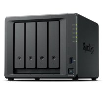 NAS serveris SYNOLOGY DS925+ — 4 kodolu AMD Ryzen V1500B 2.2 GHz, 4 GB DDR4 ECC, atbalsta līdz 9 diskiem, RAID, 2×2.5GbE, 2 M.2 sloti, melns