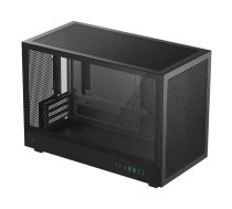 Datora korpuss DeepCool CH260 Micro Tower Black — Micro-ATX/Mini-ITX, rūdīts stikls, USB-C, maks. GPU 413 mm