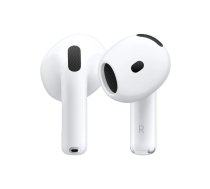 Bezvadu ausu austiņas Apple AirPods (4. paaudze) — Bluetooth, baltas — zvaniem, mūzikai, sportam, ikdienai