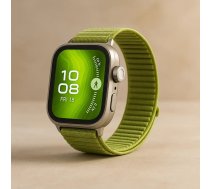 Viedpulkstenis HUAWEI WATCH Fit 4 Pro — 1,82" (4,62 cm) ekrāns, GPS, 400 mAh, 40 mm korpuss, sudraba korpuss, zaļš silikona siksniņš
