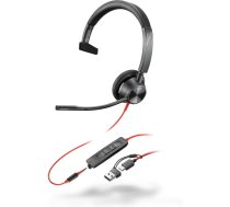 Austi POLY Blackwire 3315 Monofoniska USB-C +3.5mm Vadu
