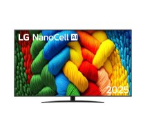 LG NanoCell AI 75NANO81A3A 190,5 cm (75") 4K Ultra HD Viedtelevizors Wi-Fi Melns