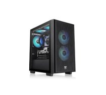 Datora korpuss Thermaltake Versa H16 TG ARGB Micro Tower Black