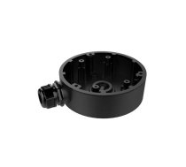 Savienojumu kārba Hikvision DS-1280ZJ-DM46 melna IP66 ūdensizturīga metāla montāžas kārba kamerām