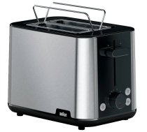 Tosteris Braun Houshold PurShine HT 1510 BK, nerūsējošais tērauds, 900 W, 2 nodalījumi