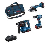 Bezvadu komplekts Bosch GSB 18V-45 ar 2x 5.0 Ah un 1x 5.5 Ah akumulatoriem