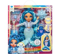 Lelle MGA Entertainment Rainbow High Winter Wonderland Bella Blue – modeļu lelle ar ziemas tēlu
