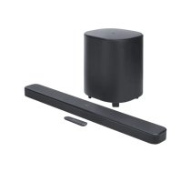 Skaļrunu josla JBL Bar 500MK2 Black — 5.1 kanāli, 750 W, Dolby Atmos, vadu un bezvadu savienojums, iebūvēts zemfrekvenču skaļrunis