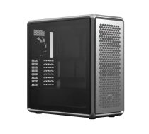 Datora korpuss Cooler Master MasterFrame 600 Midi Tower Silver — ATX/Micro‑ATX/ITX, rūdīts stikls, atbalsta 3×140 mm priekšā