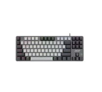 Mehāniskā TKL tastatūra Acer OKW132 ar RGB apgaismojumu un programmējamām taustām