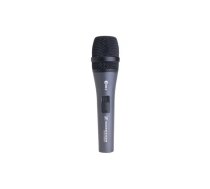 Dinamiskais mikrofons Sennheiser e 845‑S — superkardiodāls, vads XLR, 40–16000 Hz, 350 Ω, 185 mm, 330 g, metāla korpuss, rokasslēdzis
