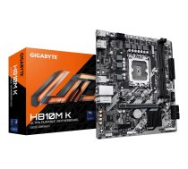 GIGABYTE H810M K Micro ATX pamatplate Intel Core Ultra (Series 2) — LGA 1851, DDR5 līdz 6400MHz, 1x PCIe 4.0 M.2, 1GbE