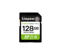 Zibatmiņa Kingston Technology 128GB SDXC UHS-I Canvas Select Plus Gen3