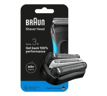 Skūšanās galviņa BRAUN Series 3 modelim 735797 — 1 nomaiņas galviņa, melna, nerūsējošais tērauds
