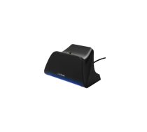 Uzlādes stacija TRUST GXT255W priekš PS5 — divu kontrolieru uzlāde, melna