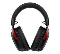 Austi HyperX Cloud III S Wireless Spēļu Austiņas Melni-Sarkanas Bezvadu Bluetooth 20m Diapazons