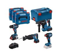 Skrūvgriezis BOSCH 18V COMBO KIT GSR 18V-90C GDX 18V-210C GBH 18V-24C GSA 18V-28 1xPC4.0Ah 2xPC5.5Ah