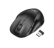 Bezvadu pele HOCO GM24 melna, 1600 DPI, optiskā, 2.4 GHz ar USB uztvērēju