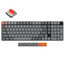 Bezvadu mehāniskā tastatūra Keychron K17 MAX RGB Black — kompakts izkārtojums, Bluetooth un USB‑C