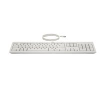 HP 225 Vadu pele un tastatūras komplekts Pilna izmēra USB Balts
