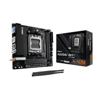 ASRock mini ITX mātesplate A620AI WiFi — AMD A620A, Socket AM5, DDR5, 2x DIMM, 128 GB, Wi‑Fi 6E, 2.5Gb Ethernet