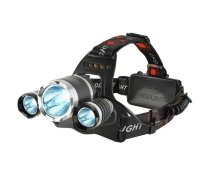 Galvas lukturis iLike CP-HDL-BK ar 3 CREE LED, spēcīgs tālās darbības starojums