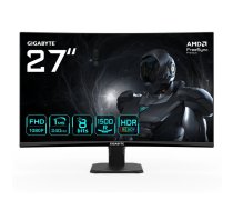 27" Izliektes spēļu monitors GIGABYTE GS27FC2, 1920x1080 FHD, VA LED, 240 Hz, 1 ms, 1500R, 350 cd/m²