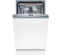 Iebūvējamā trauku mazgājamā mašīna Bosch Serie 4 SPV4EMX25E, šaura 45 cm, 10 komplekti, nerūsējošā tvertne, 6 programmas, 44 dB