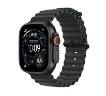 Viedpulkstenis Apple Watch Ultra 3 GPS + Cellular 49mm Melna titāna korpuss ar melnu okeāna siksnu