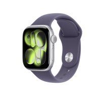 Viedpulkstenis Apple Watch Series 11 GPS 42mm Sudraba alumīnija korpuss Violeta sporta siksna S/M