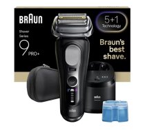 Folijas skuveklis Braun Series 9 Pro+ 9660CC Melns Sudrabs Nerūsējošais tērauds