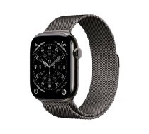 Apple Watch Series 11 GPS + Cellular 46mm Slate Titanium Case ar Slate Milanese Loop M/L