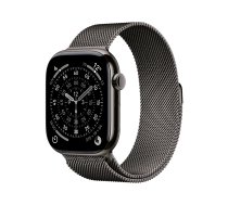 Apple Watch Series 11 GPS + Cellular 46mm Slate Titanium Case with Slate Milanese Loop M/L