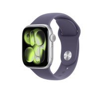 Apple Watch Series 11 GPS + Cellular 42mm Sudraba alumīnija korpuss ar purpura sporta siksnu - M/L