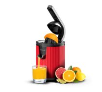 Lēna sulas spiede Cecotec Xqueeze RetroJuice 600 600 W Melna Sarkana Nerūsējošā tērauda