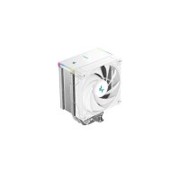 Procesora dzesētājs DeepCool AK500S Digital SE — 5 siltumcaurules, 120 mm FDB ventilators, PWM, daudzkrāsu apgaismojums, balts, atbalsta LGA1150/AMD
