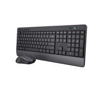 Trust Trezo Tastatūra Pele iekļauta Ofisa RF Bezvadu QWERTZ Šveice Melna