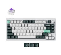 Keychron Q1 HE Tastatūra Universāla USB RF Bezvadu Bluetooth QWERTY Nordic White