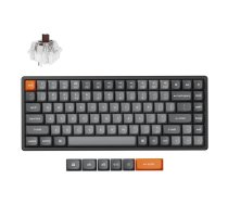 Keychron K2 Max tastatūra Universāla USB RF bezvadu Bluetooth QWERTY Ziemeļu Melna Pelēka 75%