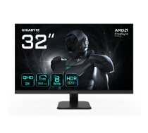 32" QHD spēļu monitors GIGABYTE GS32QA — 2560×1440, 180 Hz, 1 ms, 300 cd/m², FreeSync Premium, HDR Ready, HDMI 2.0, DisplayPort 1.4, VESA