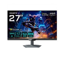 27" QHD SS‑IPS spēļu monitors GIGABYTE M27Q2 QD — 2560×1440, 200 Hz, 1 ms, 350 cd/m², DisplayHDR400, FreeSync Premium, USB‑hub, augstuma regulēšana