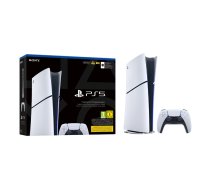 Spēļu konsole Sony PlayStation 5 Digital E Chassis (Slim) — 825 GB SSD, Wi‑Fi, melna/balta