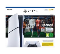 Spēļu konsole Sony PlayStation 5 + EA Sports FC 26 komplekts — 1 TB SSD, Wi‑Fi 6, 8K, melna/balta